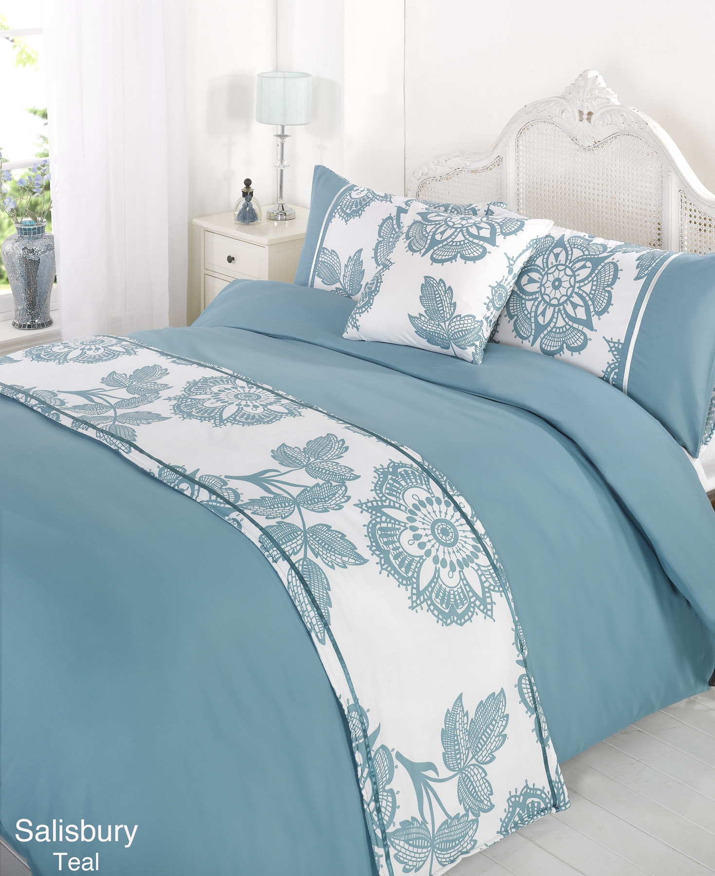 Duvet Quilt Bedding Bed In A Bag Teal Single Double King Kingsize Super